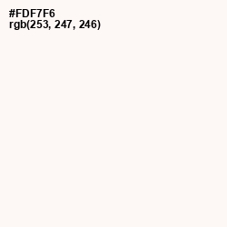 #FDF7F6 - Rose White Color Image