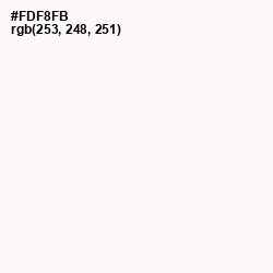 #FDF8FB - Soapstone Color Image