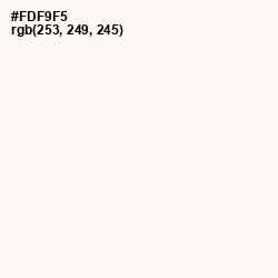 #FDF9F5 - Vista White Color Image