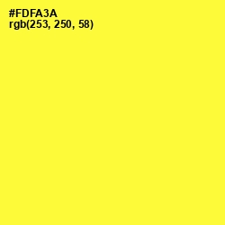 #FDFA3A - Golden Fizz Color Image