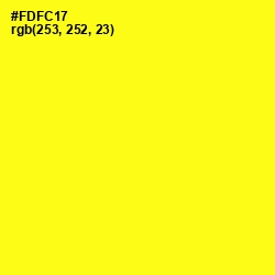 #FDFC17 - Broom Color Image