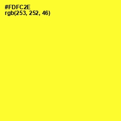 #FDFC2E - Golden Fizz Color Image