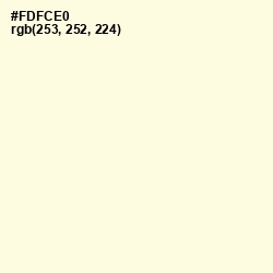 #FDFCE0 - Half and Half Color Image