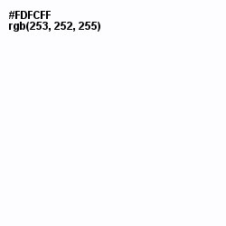#FDFCFF - Romance Color Image