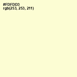 #FDFDD3 - Cream Color Image