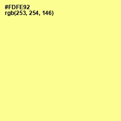 #FDFE92 - Pale Canary Color Image