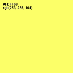 #FDFF68 - Laser Lemon Color Image