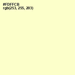 #FDFFCB - Lemon Chiffon Color Image