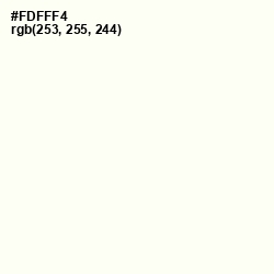 #FDFFF4 - Quarter Pearl Lusta Color Image