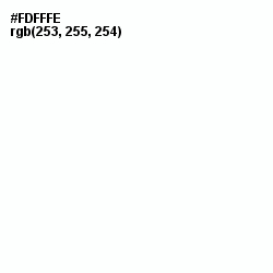 #FDFFFE - White Color Image