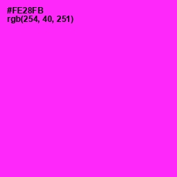 #FE28FB - Magenta / Fuchsia Color Image