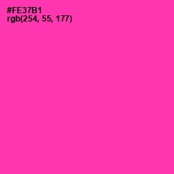 #FE37B1 - Persian Rose Color Image