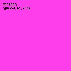 #FE3DEB - Razzle Dazzle Rose Color Image