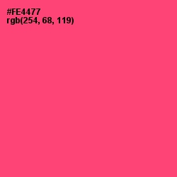 #FE4477 - Wild Watermelon Color Image