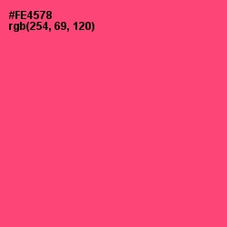 #FE4578 - Wild Watermelon Color Image