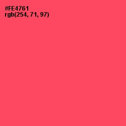 #FE4761 - Carnation Color Image