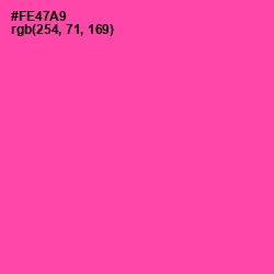 #FE47A9 - Brilliant Rose Color Image