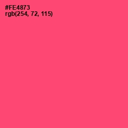 #FE4873 - Wild Watermelon Color Image