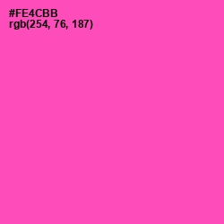 #FE4CBB - Brilliant Rose Color Image
