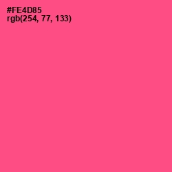 #FE4D85 - French Rose Color Image