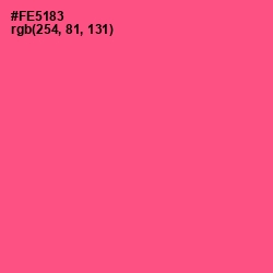 #FE5183 - French Rose Color Image