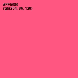 #FE5680 - French Rose Color Image
