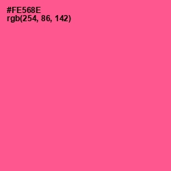 #FE568E - French Rose Color Image