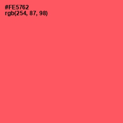 #FE5762 - Carnation Color Image