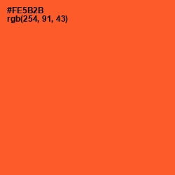 #FE5B2B - Flamingo Color Image