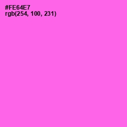 #FE64E7 - Pink Flamingo Color Image
