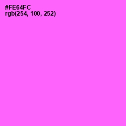 #FE64FC - Pink Flamingo Color Image