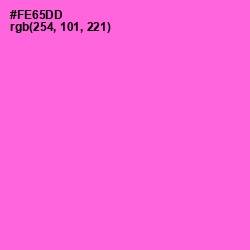 #FE65DD - Pink Flamingo Color Image