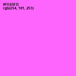 #FE65FD - Pink Flamingo Color Image
