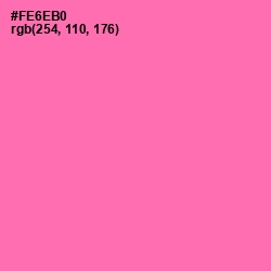#FE6EB0 - Hot Pink Color Image