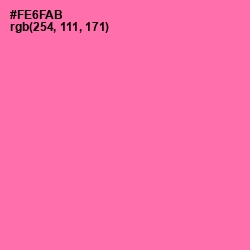 #FE6FAB - Hot Pink Color Image
