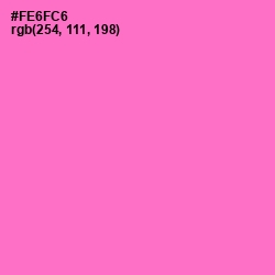 #FE6FC6 - Orchid Color Image