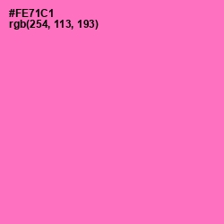 #FE71C1 - Orchid Color Image