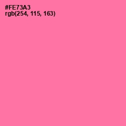 #FE73A3 - Hot Pink Color Image