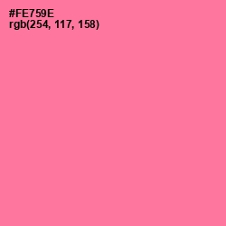 #FE759E - Deep Blush Color Image