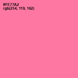 #FE77A2 - Hot Pink Color Image