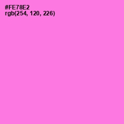 #FE78E2 - Blush Pink Color Image