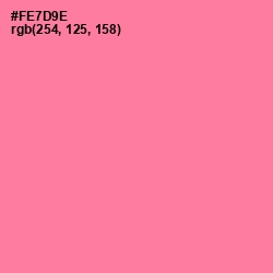 #FE7D9E - Deep Blush Color Image