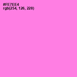 #FE7EE4 - Blush Pink Color Image