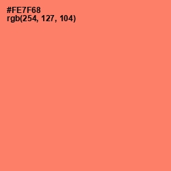 #FE7F68 - Sunglo Color Image