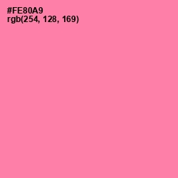 #FE80A9 - Tickle Me Pink Color Image