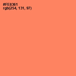 #FE8361 - Salmon Color Image