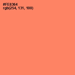 #FE8364 - Salmon Color Image