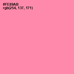 #FE89AB - Tickle Me Pink Color Image