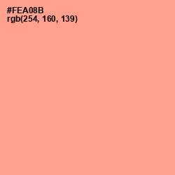 #FEA08B - Hit Pink Color Image
