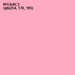 #FEAAC3 - Carnation Pink Color Image
